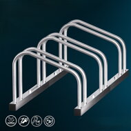 Stojak na 3 rowery BIKE, 71x32x27cm, srebrna  