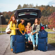 Zestaw walizek TRAVEL, 5-częściowy, północna niebieska  