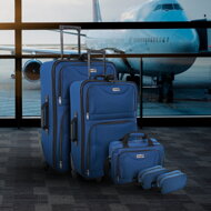 Zestaw walizek TRAVEL, 5-częściowy, północna niebieska  