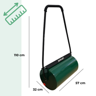 Wałek do trawnika FARMER, 57cm, zielona  