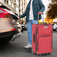Zestaw walizek TRAVEL, 5-częściowy, czerwony