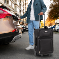 Zestaw walizek TRAVEL, 5-częściowy, czarna  