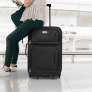 Zestaw walizek TRAVEL, 5-częściowy, czarna  