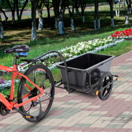 Przyczepa rowerowa TERY, 90l, 61x153x90cm, czarna