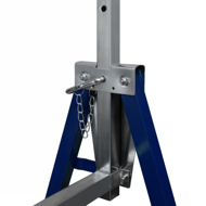 Teleskopowe kozły budowlane DANNY, zestaw 2 sztuki, max. 200 kg,  69x57x81-130cm, srebrna/niebieska