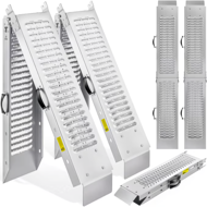 Najazdy samochodowe DRIVE, składane, zestaw 2 sztuki, max 400kg, 160cm, srebrna