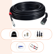Zestaw do czyszczenia rur Premium, 15m, czarna  