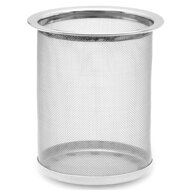 Zestaw do herbaty z sitkiem TEA, przezroczysty, srebrny