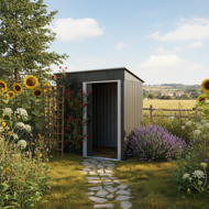 Domek narzędziowy M, 162x86x181 cm, antracytowy