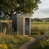 Domek narzędziowy M, 162x86x181 cm, antracytowy