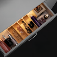 Toaletka JOCELYN z oświetleniem, 140×90×40cm, biała