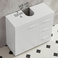 Szafka pod umywalkę IVY, 30x70x64 cm, biała