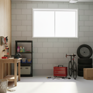 Regał warsztatowy STACKARO SOLID SMALL, 58x28x131,5cm, czarny