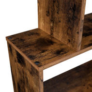 Regał/półka na książki PRESTON, 70x24x190,5cm, rustykalny brąz