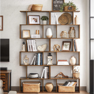 Regał/półka na książki PRESTON, 70x24x190,5cm, rustykalny brąz