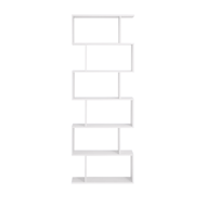 Regał/półka na książki PRESTON, 70x24x190,5cm, biały