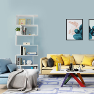 Regał/półka na książki PRESTON, 70x24x190,5cm, biały