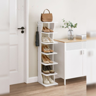 Półka na buty CINDY, 6 poziomów, 30x26,4x110,4 cm, biała