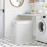 Kosz na bieliznę DORA, 150 l, biała