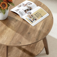 Stolik kawowy NORDIC, 80×45cm, brązowa