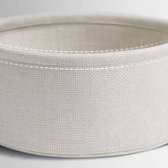 Okrągły stolik z koszem COLETTE, 45x50cm, szara/biała