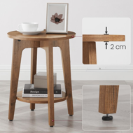 Stolik kawowy NORDIC, 40×50cm, brązowa