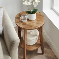 Stolik kawowy NORDIC, 40×50cm, brązowa