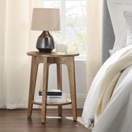 Stolik kawowy NORDIC, 40×50cm, brązowa