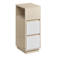 Szafka nocna ROBIN, 30x25x65cm, biała/beżowa