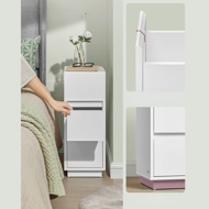 Szafka nocna ROBIN, 30x25x65cm, biała