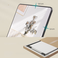 Lustro prostokątne NOIR, 160x50 cm, czarne