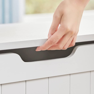 Skrzynia z miejscem do przechowywania GRETA, 76x48x40 cm, biała