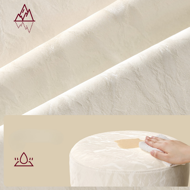 Regulowane krzesło do toaletki AURA, Ø35cm, kremowe