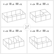 Ogrodzenie dla małych zwierząt z przezroczystego plastiku BEN, 143x71x47cm, przezroczysta
