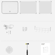 Organizer na buty KIMBERLY, 10 boksów, biały/przezroczysty