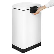 Kosz na śmieci z wolnym zamykaniem SLOW, 30l, biała