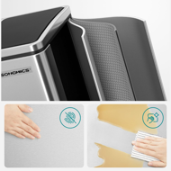 Kosz do segregacji odpadów SORT 30l (2×15l), srebrny/czarny