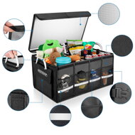 Organizer do bagażnika LEROY, 63L, 60x35x30cm, czarna