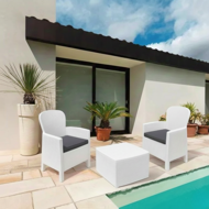 Zestaw ogrodowy TREE, 3-częściowy, biała