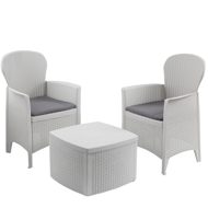 Zestaw ogrodowy TREE, 3-częściowy, biała