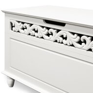Skrzynia drewniana JERSEY, 80x40x48cm, biała