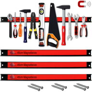 Magnetyczna listwa HOLDER, 3 szt., 45cm, czerwona/czarna