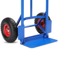 Składany wózek CART z pompowanymi oponami, maks. 200kg, niebieska  