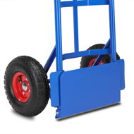 Składany wózek CART z pompowanymi oponami, maks. 200kg, niebieska  