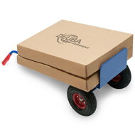 Składany wózek CART z pompowanymi oponami, maks. 200kg, niebieska  