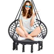 Wiszące krzesło BOHO, Ø61cm, antracytowa  
