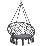 Wiszące krzesło BOHO, Ø61cm, antracytowa  