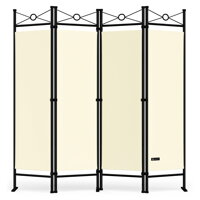 Parawan LUCCA, 163x180cm, kremowa