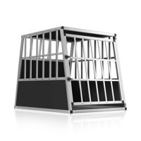 Transporter dla psa BRUNO, 66x90x72cm, srebrna/czarna