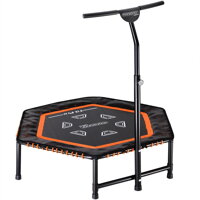 Trampolina fitness MZFT120 czarna Ø120x35 cm